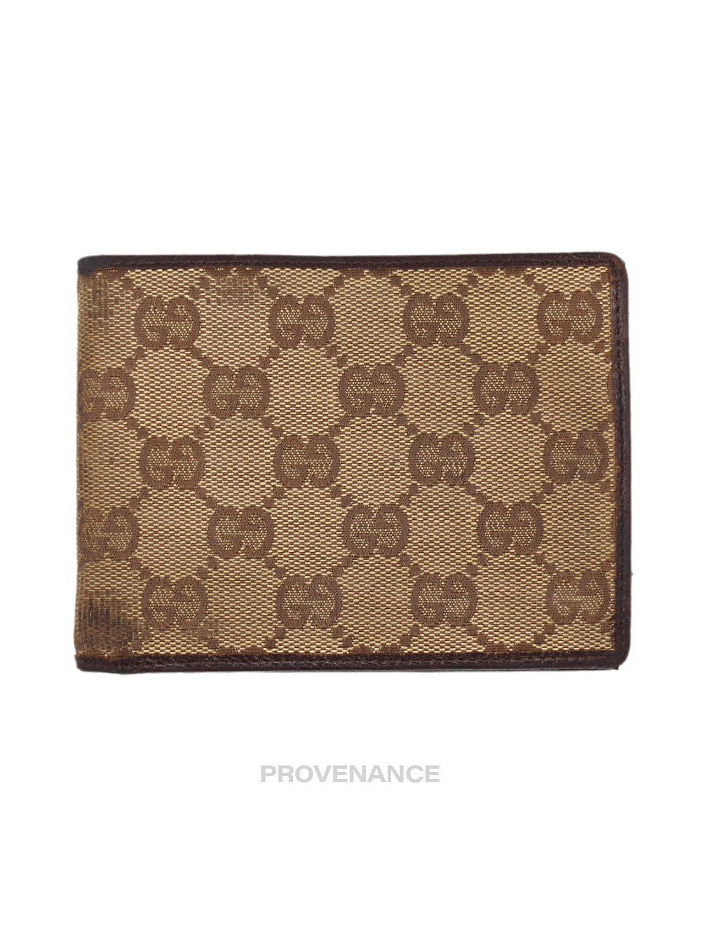 Gucci 6CC Bifold Wallet - GG Canvas Brown